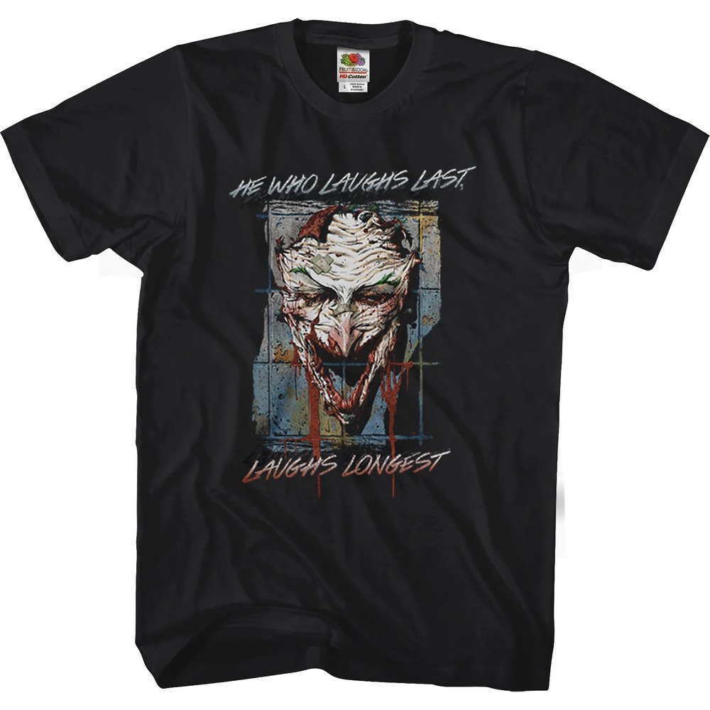 Joker He Who Laughs Last Batman Tshirt